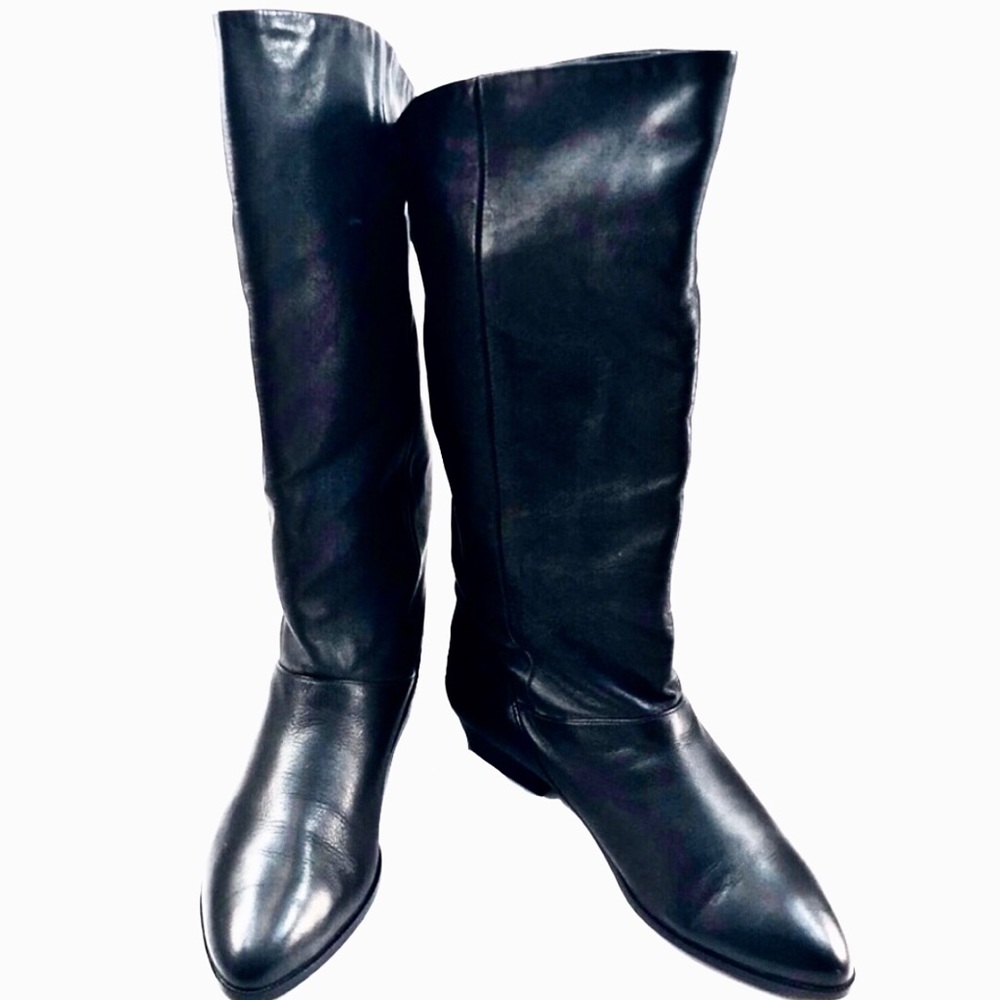 Traz Brazilian Made Black Glove Leather Boots 8.5M
